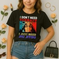 Jiu Jitsu I Don’T Need Therapy I Just Need Jiu Jitsu Comfort Colors Boxy T-Shirt thumb 2