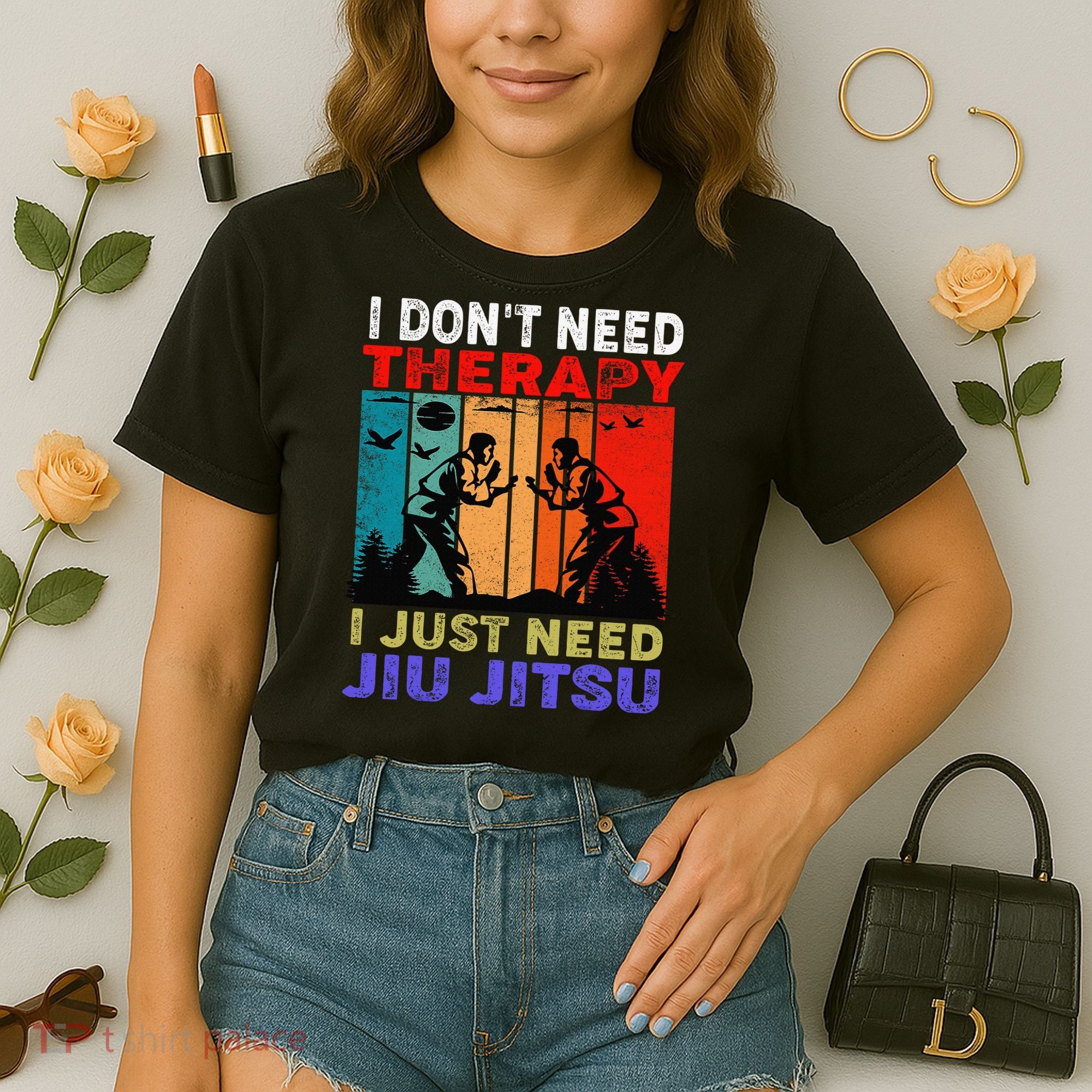 Jiu Jitsu I Don’T Need Therapy I Just Need Jiu Jitsu Comfort Colors Boxy T-Shirt