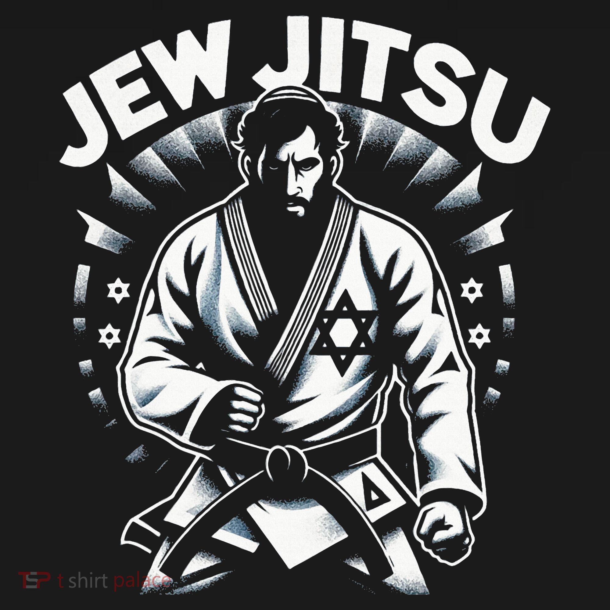 Jew Jitsu  Israeli Man Jiu Jitsu Fighter  Funny Jewish  Women's Hoodie