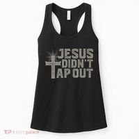 Jiu Jitsu Jesus Faith Christian Jesus Didn't Tap Out Women's Tank Top thumb 0