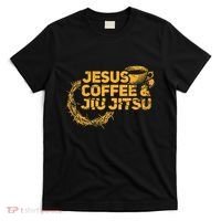 Jesus Jiu Jitsu & Coffee For Christian Martial Arts Fan T-Shirt thumb 0