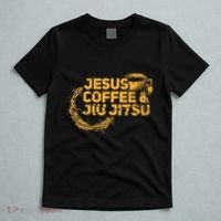 Jesus Jiu Jitsu & Coffee For Christian Martial Arts Fan T-Shirt thumb 5