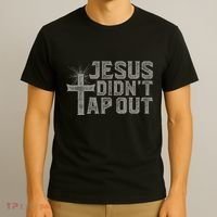 Jiu Jitsu Jesus Faith Christian Jesus DidnT Tap Out T-Shirt thumb 3