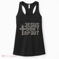 Jiu Jitsu Jesus Faith Christian Jesus DidnT Tap Out Women's Tank Top thumb 0