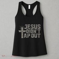 Jiu Jitsu Jesus Faith Christian Jesus DidnT Tap Out Women's Tank Top thumb 3
