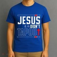Jiu Jitsu Jesus Faith Christian Jesus DidnT Tap Out T-Shirt thumb 3