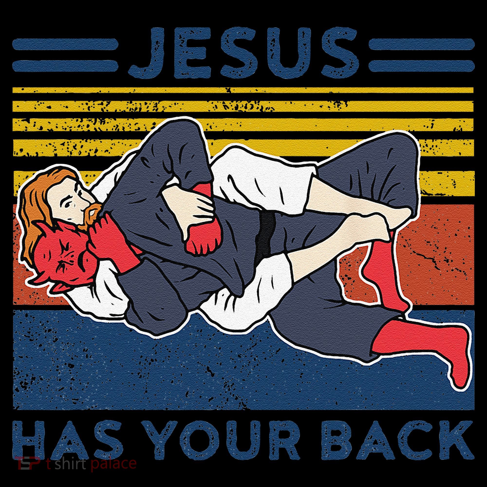 Jiu Jitsu Jesus Has Your Back BJJ MMA Jujitsu Coffee Mug
