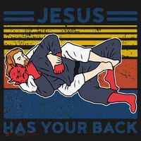 Jiu Jitsu Jesus Has Your Back BJJ MMA Jujitsu Women's Hoodie thumb 2
