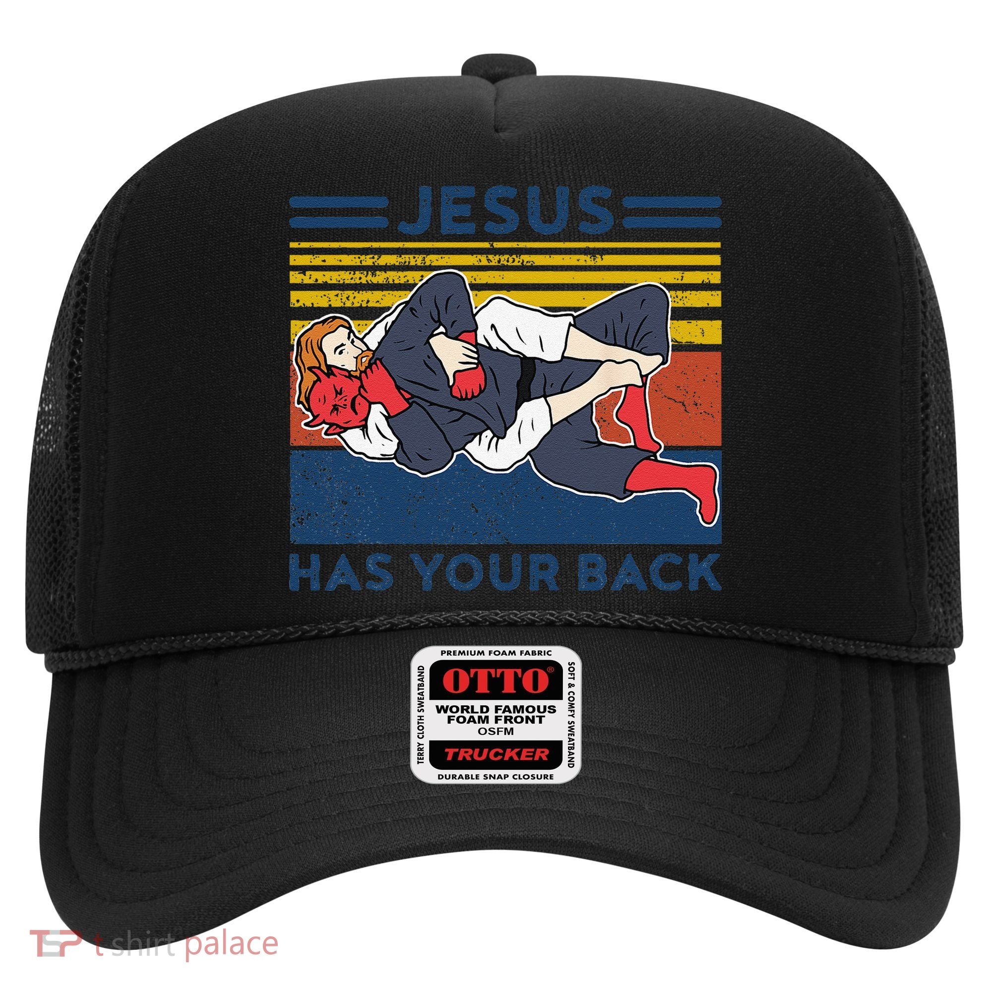 Jiu Jitsu Jesus Has Your Back BJJ MMA Jujitsu Hat