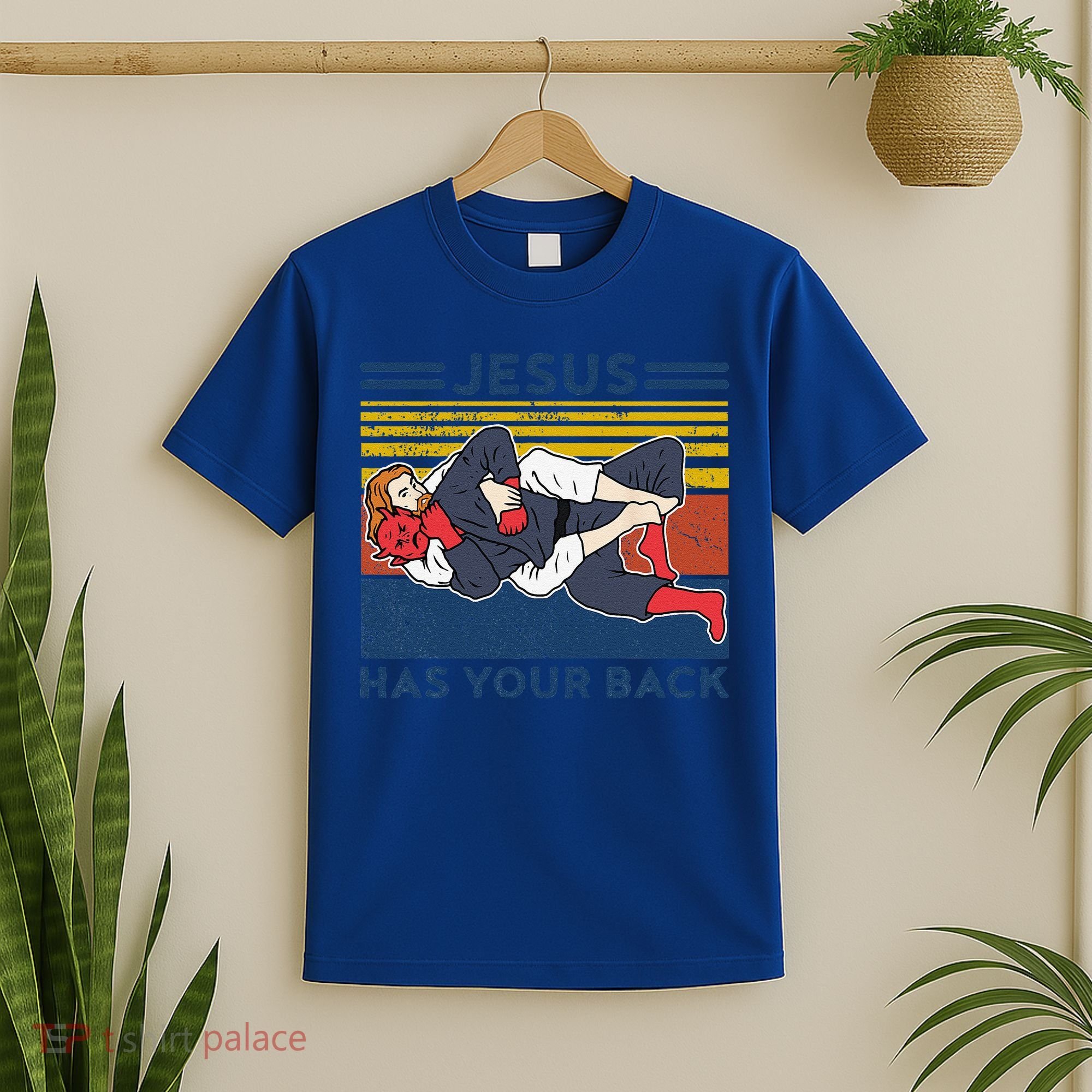 Jiu Jitsu Jesus Has Your Back BJJ MMA Jujitsu T-Shirt