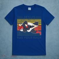 Jiu Jitsu Jesus Has Your Back BJJ MMA Jujitsu T-Shirt thumb 5