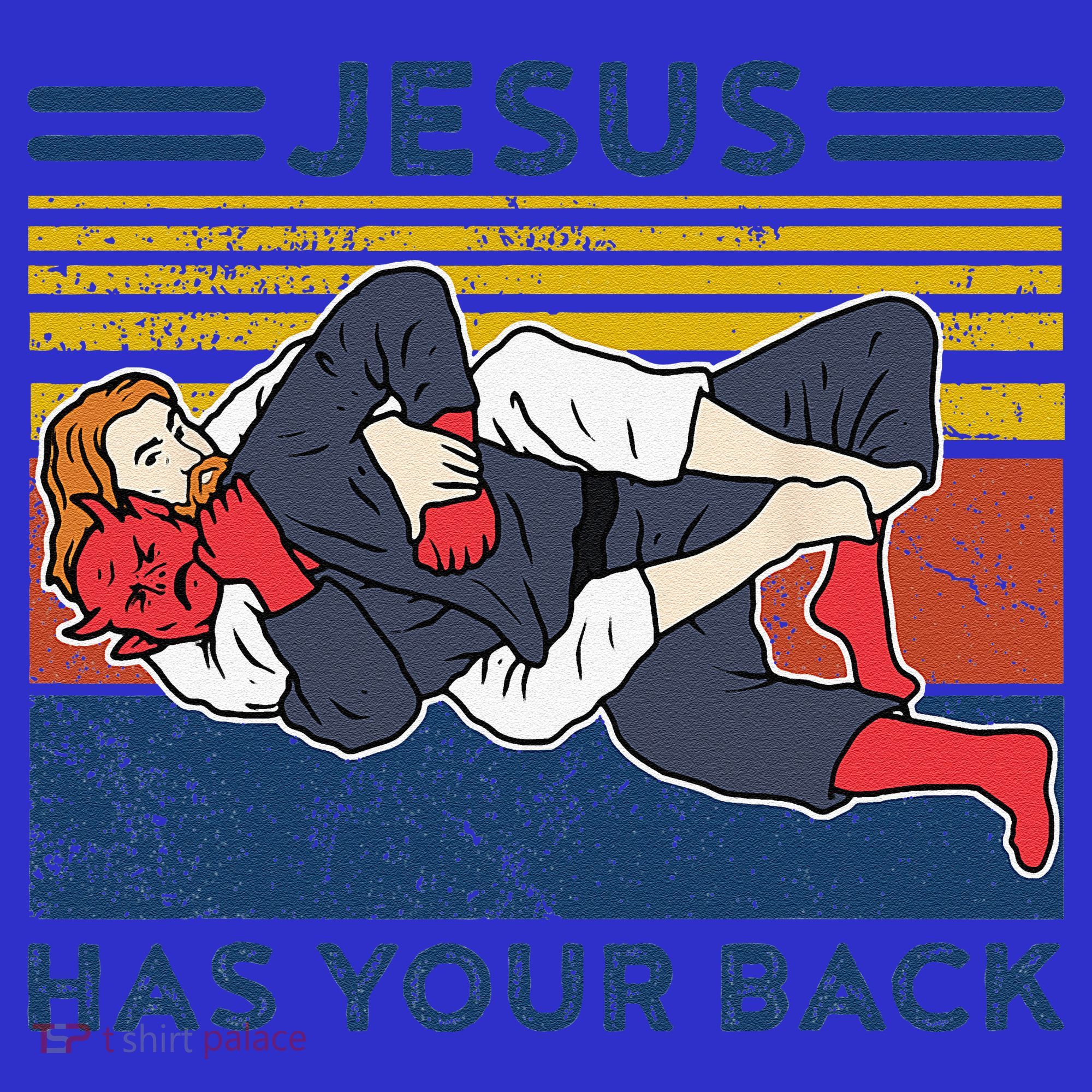 Jiu Jitsu Jesus Has Your Back BJJ MMA Jujitsu Coaster