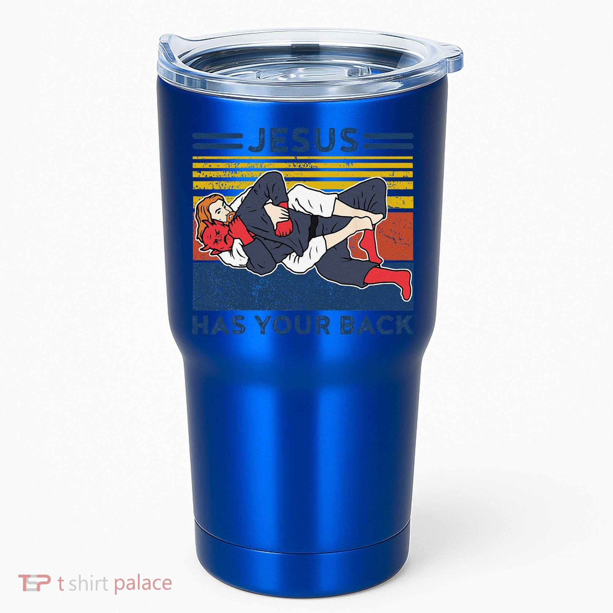 Jiu Jitsu Jesus Has Your Back BJJ MMA Jujitsu Tumbler