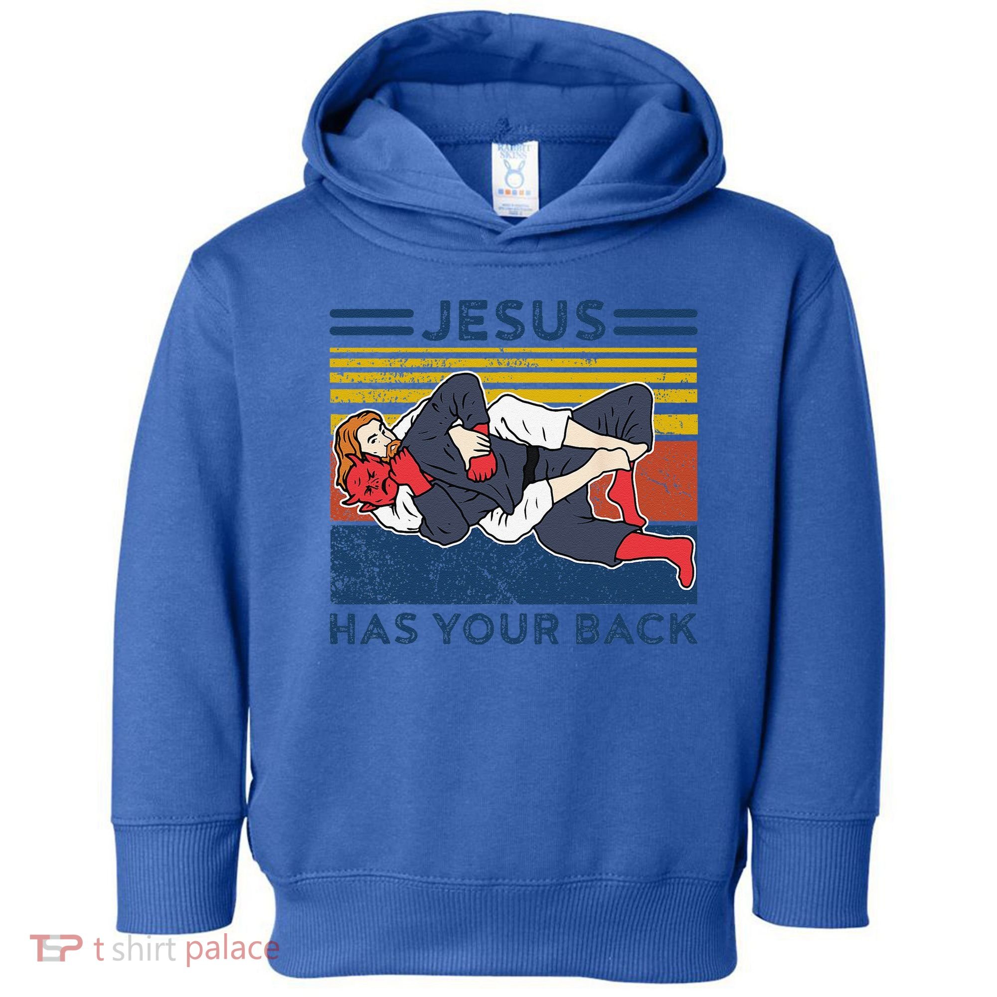 Jiu Jitsu Jesus Has Your Back BJJ MMA Jujitsu Toddler Hoodie