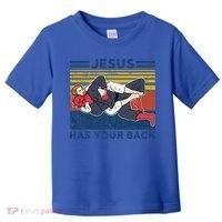 Jiu Jitsu Jesus Has Your Back BJJ MMA Jujitsu Toddler T-Shirt thumb 0