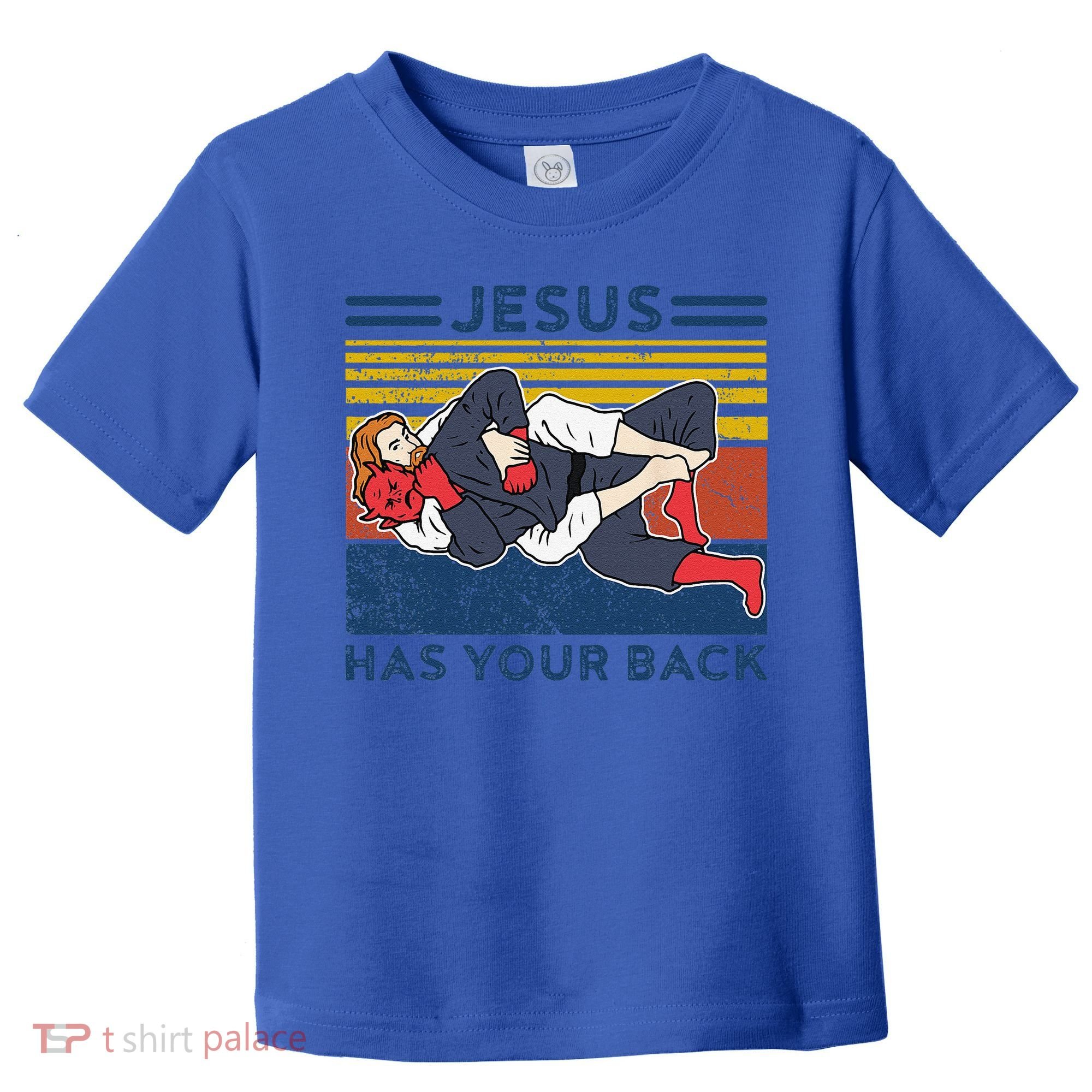 Jiu Jitsu Jesus Has Your Back BJJ MMA Jujitsu Toddler T-Shirt