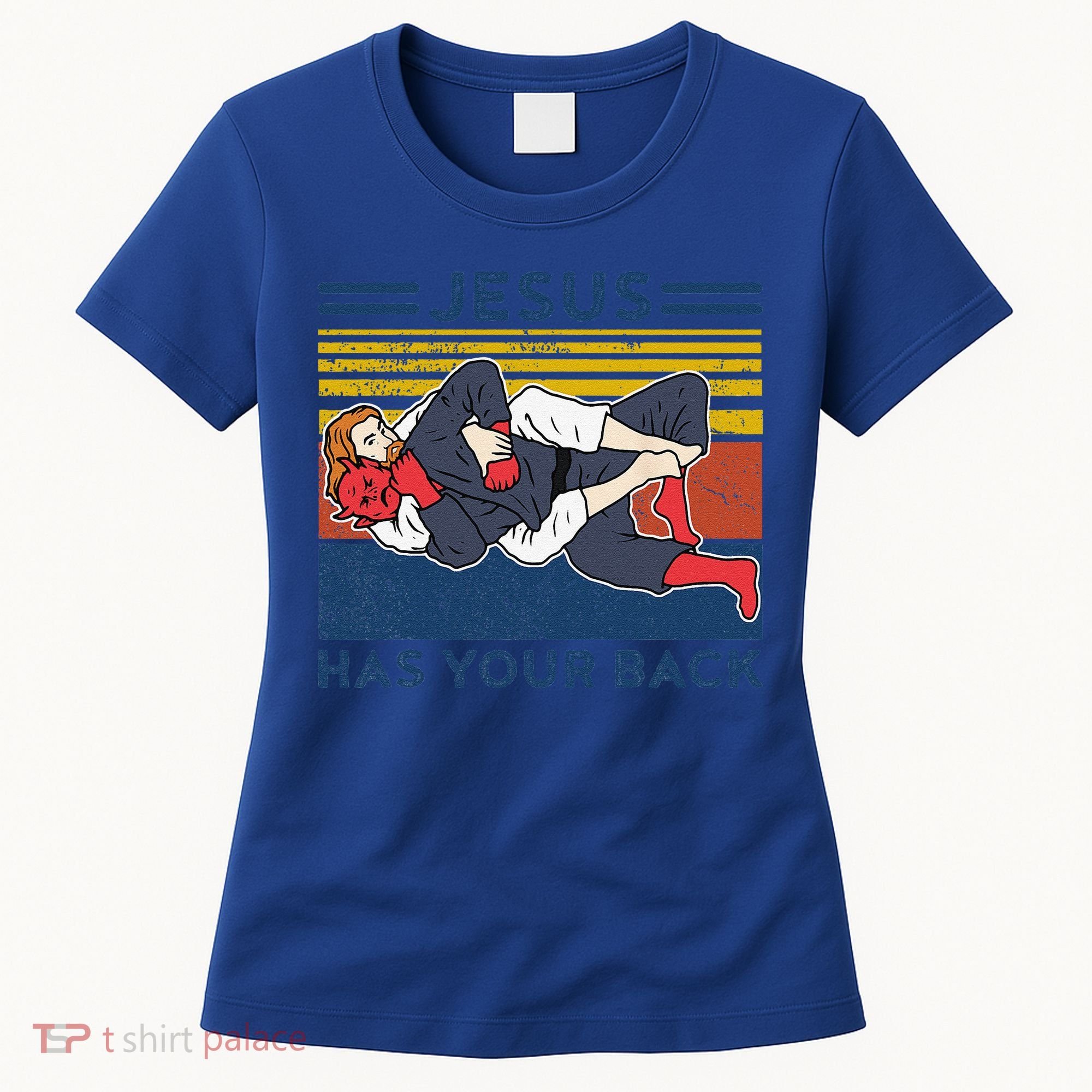 Jiu Jitsu Jesus Has Your Back BJJ MMA Jujitsu Women's T-Shirt