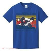 Jiu Jitsu Jesus Has Your Back BJJ MMA Jujitsu Kids T-Shirt thumb 0