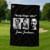Jesse Jackson Keep Hope Alive Golf Towel thumb 1