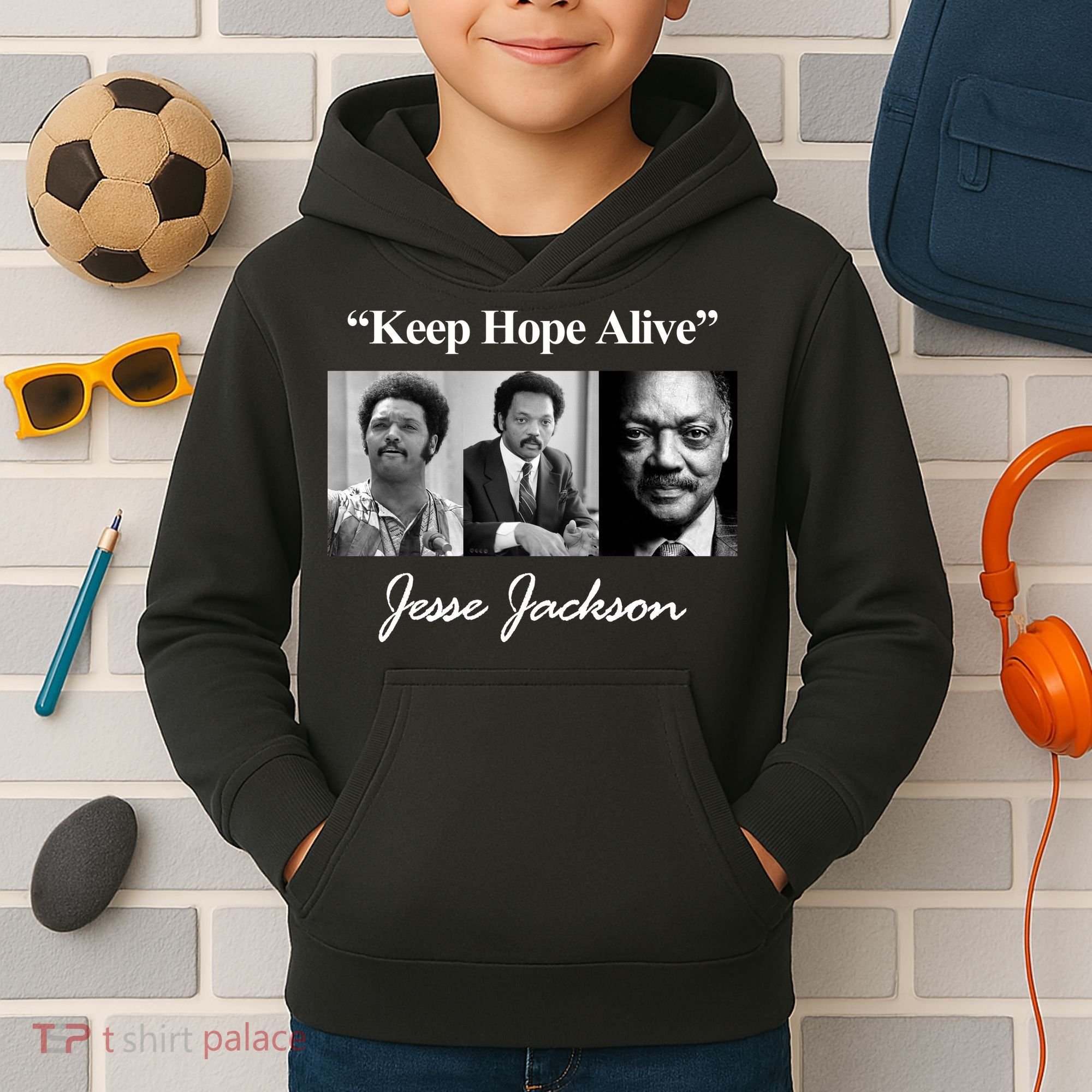 Jesse Jackson Keep Hope Alive Kids Hoodie