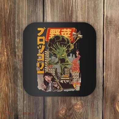 Japanese Japan Kaiju Vegetable Broccoli Anime Coaster