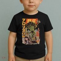 Japanese Japan Kaiju Vegetable Broccoli Anime Toddler T-Shirt thumb 2