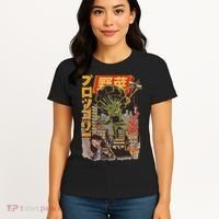 Japanese Japan Kaiju Vegetable Broccoli Anime Women's T-Shirt thumb 4
