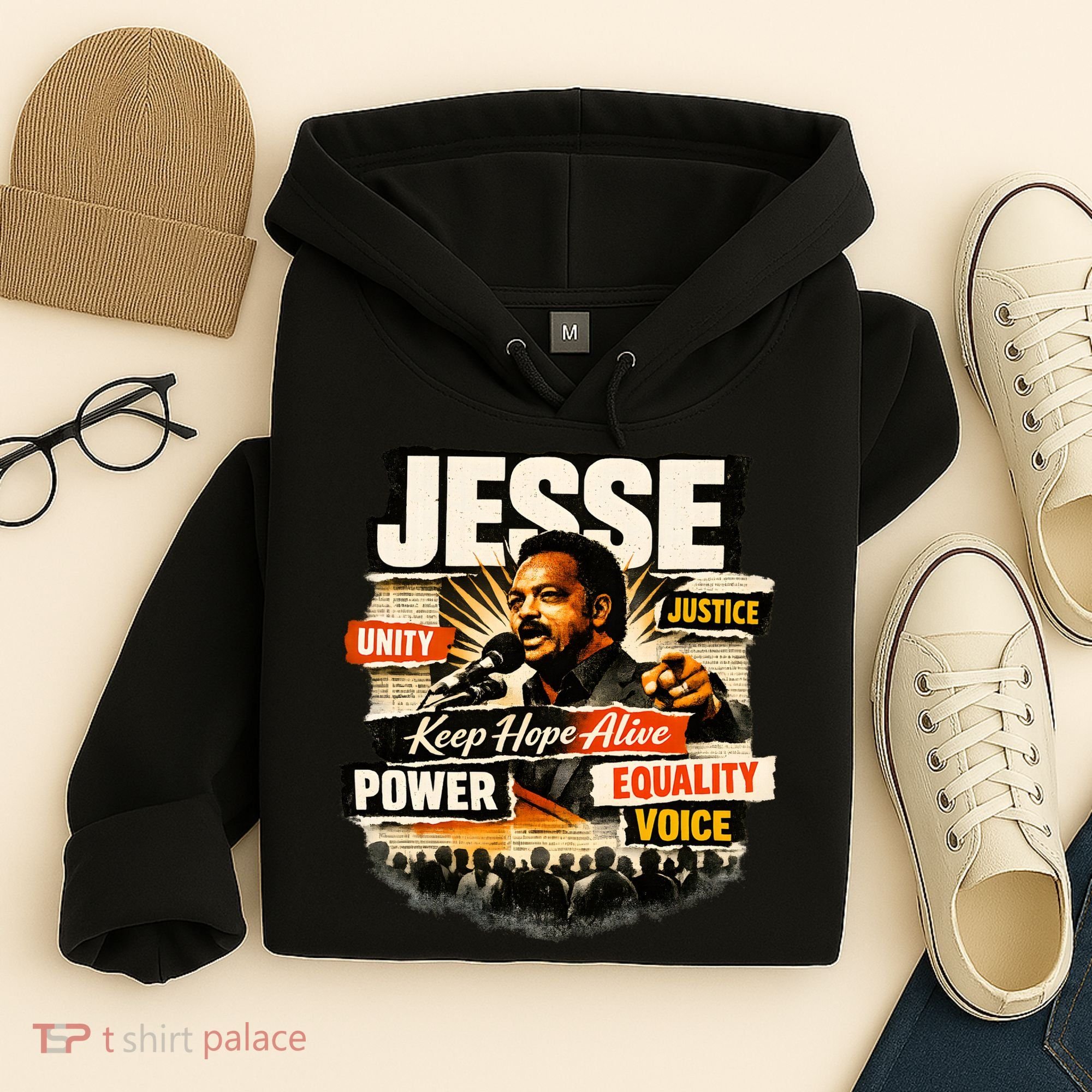JESSE JACKSON KEEP HOPE ALIVE COLLAGE Hoodie