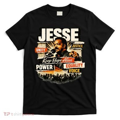 JESSE JACKSON KEEP HOPE ALIVE COLLAGE T-Shirt