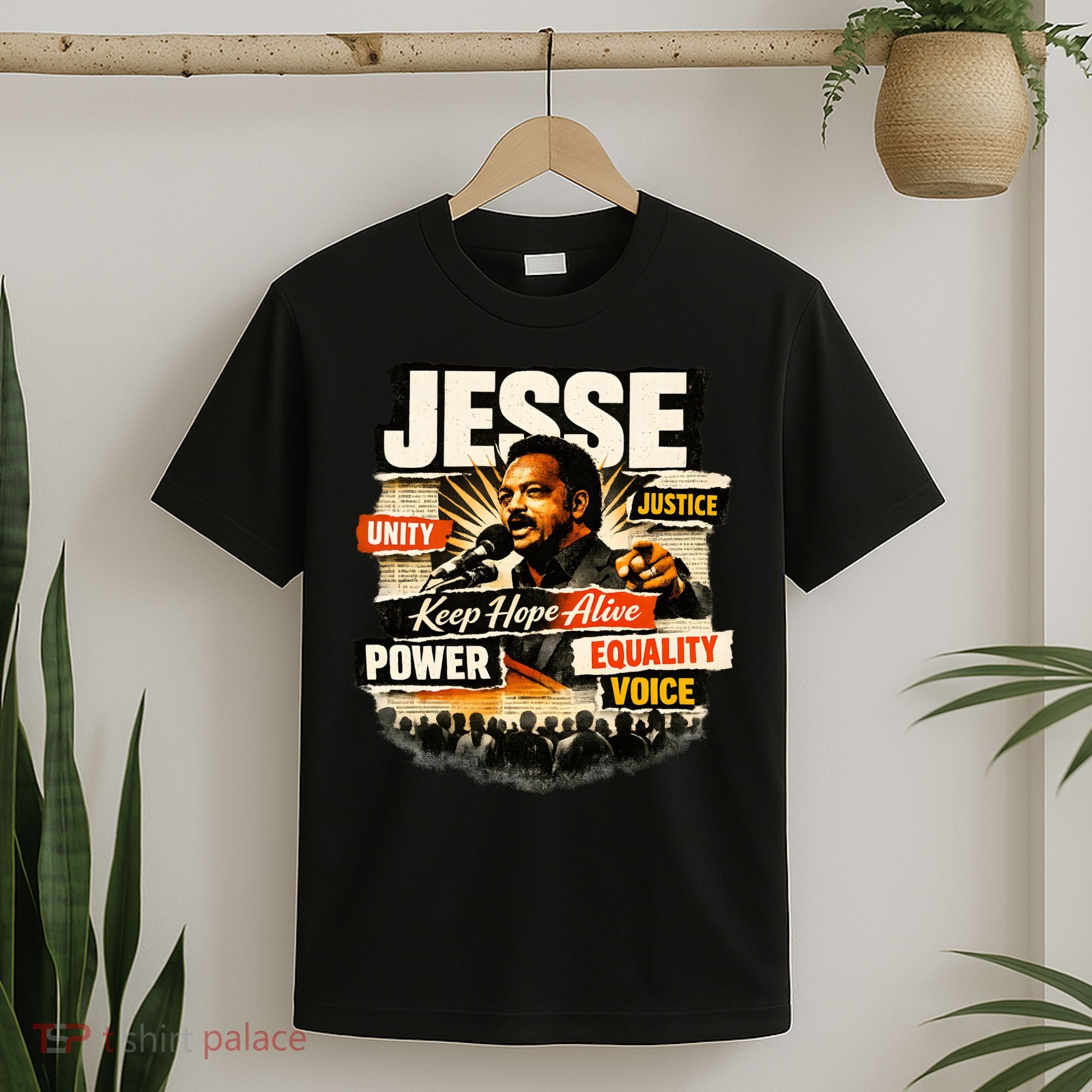 JESSE JACKSON KEEP HOPE ALIVE COLLAGE T-Shirt