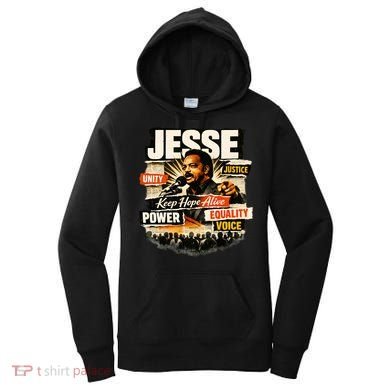 JESSE JACKSON KEEP HOPE ALIVE COLLAGE Women's Hoodie