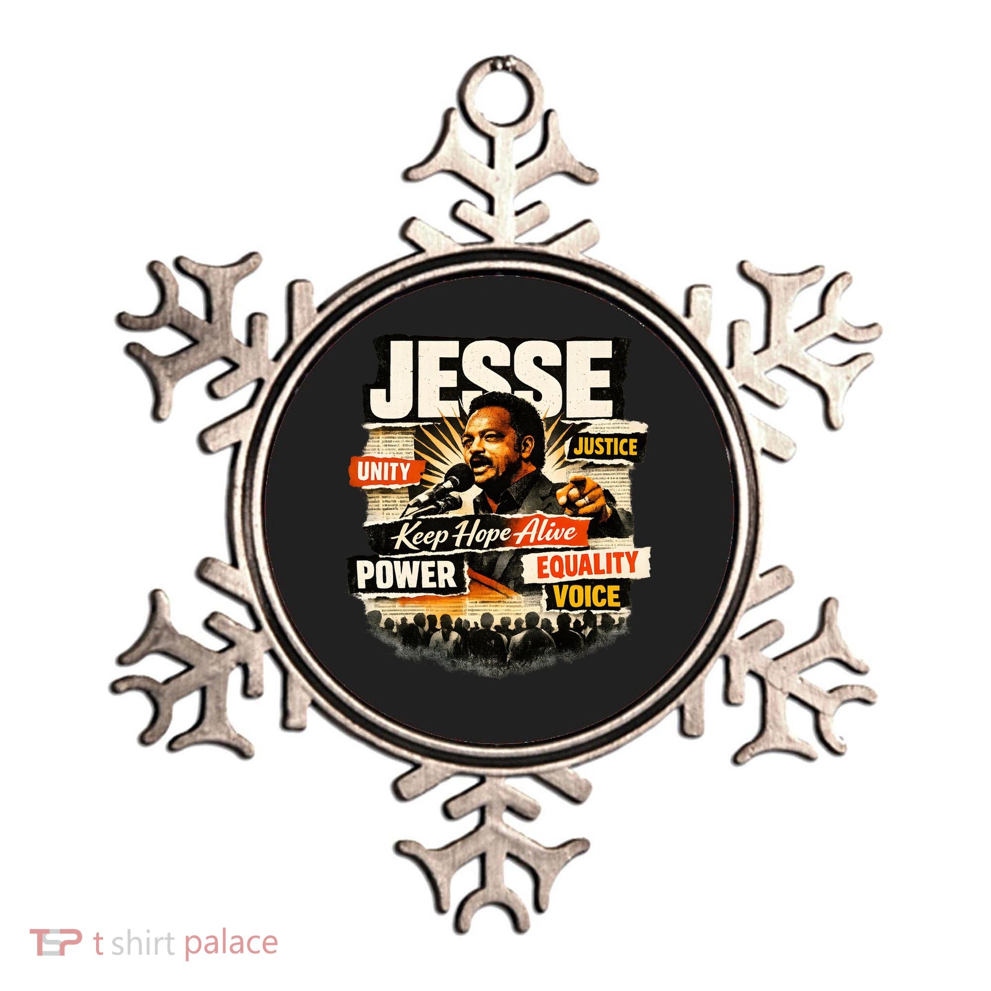 JESSE JACKSON KEEP HOPE ALIVE COLLAGE Ornament