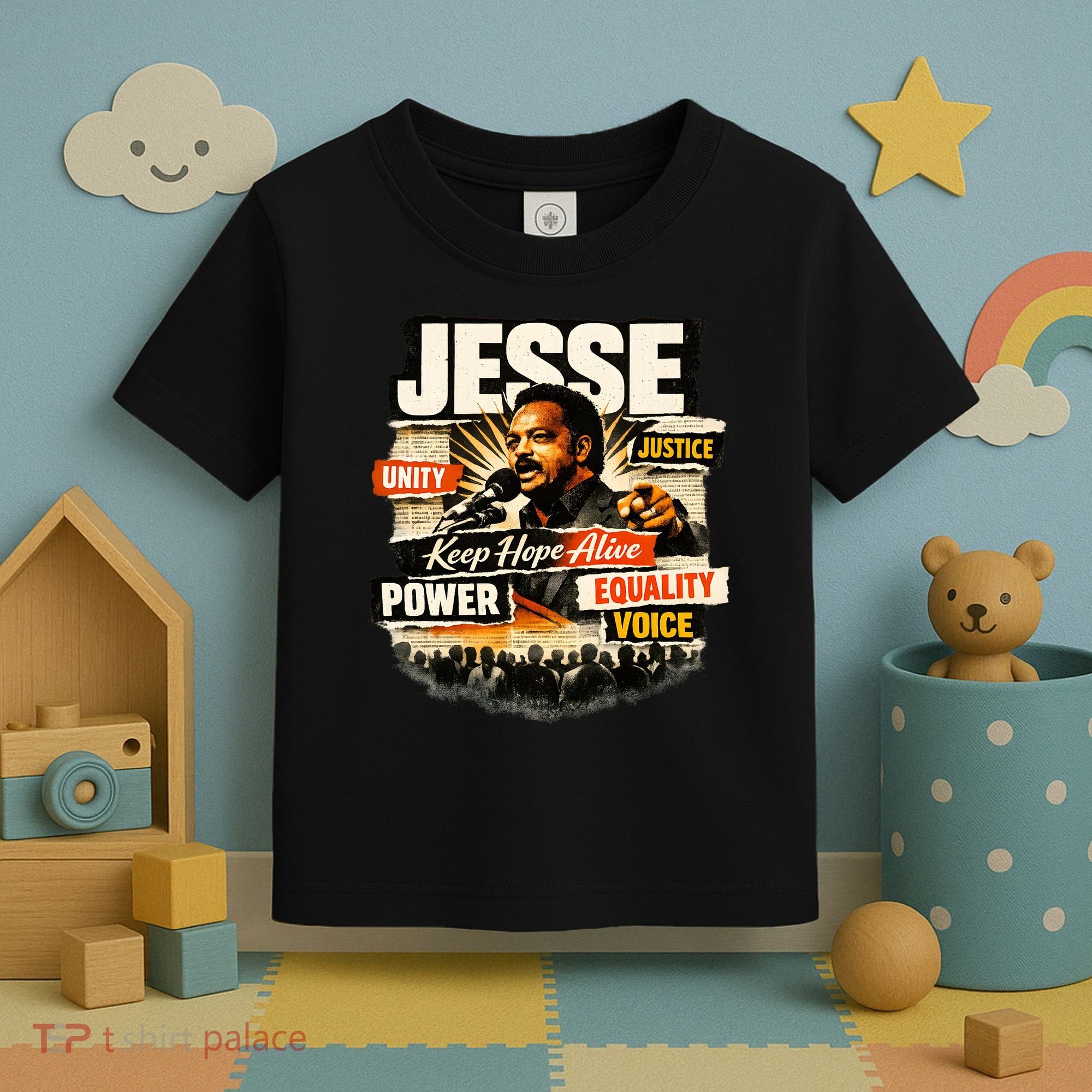 JESSE JACKSON KEEP HOPE ALIVE COLLAGE Toddler T-Shirt