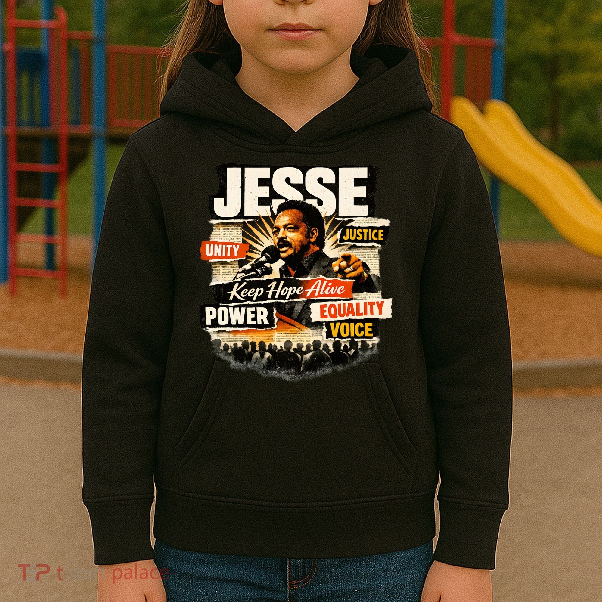 JESSE JACKSON KEEP HOPE ALIVE COLLAGE Kids Hoodie