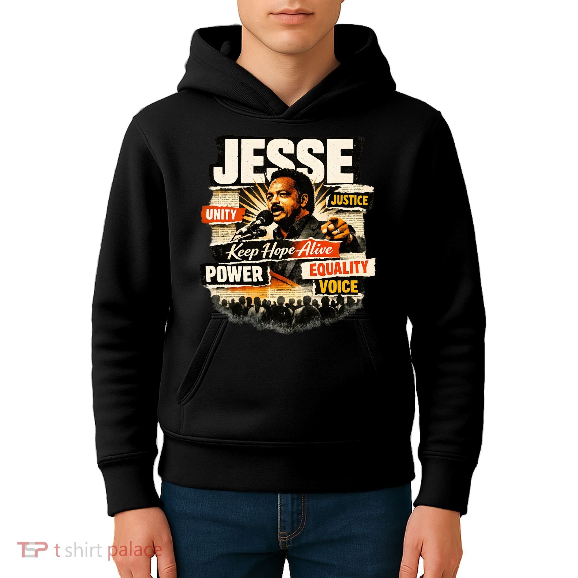 JESSE JACKSON KEEP HOPE ALIVE COLLAGE Kids Hoodie