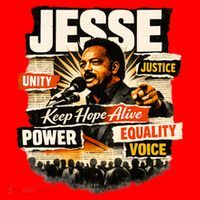 JESSE JACKSON KEEP HOPE ALIVE COLLAGE Santa Hat thumb 1