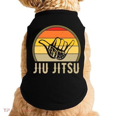 Jiu Jitsu Lets Roll Hand Sign Funny Doggie Tank