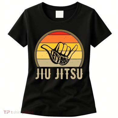 Jiu Jitsu Lets Roll Hand Sign Funny Women's T-Shirt