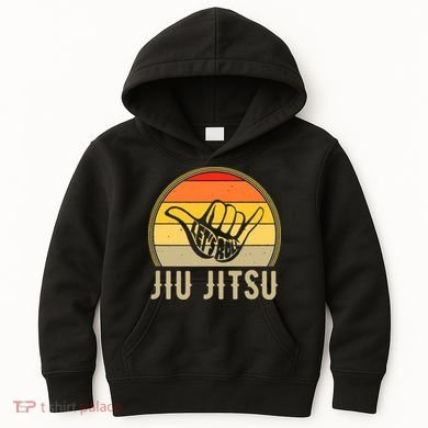 Jiu Jitsu Lets Roll Hand Sign Funny Kids Hoodie
