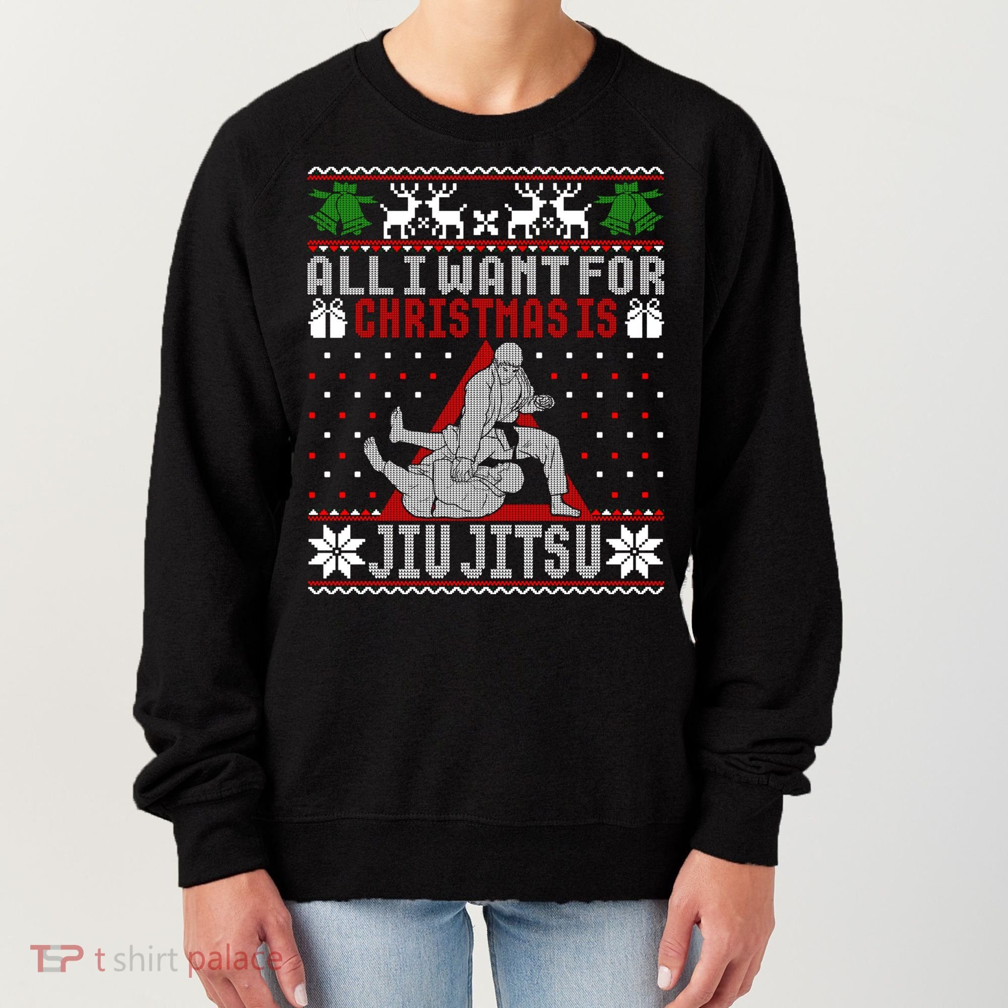 Jiu Jitsu Mma Bjj Ugly Christmas Xmas Gift Sweater Gift Women's Sweatshirt