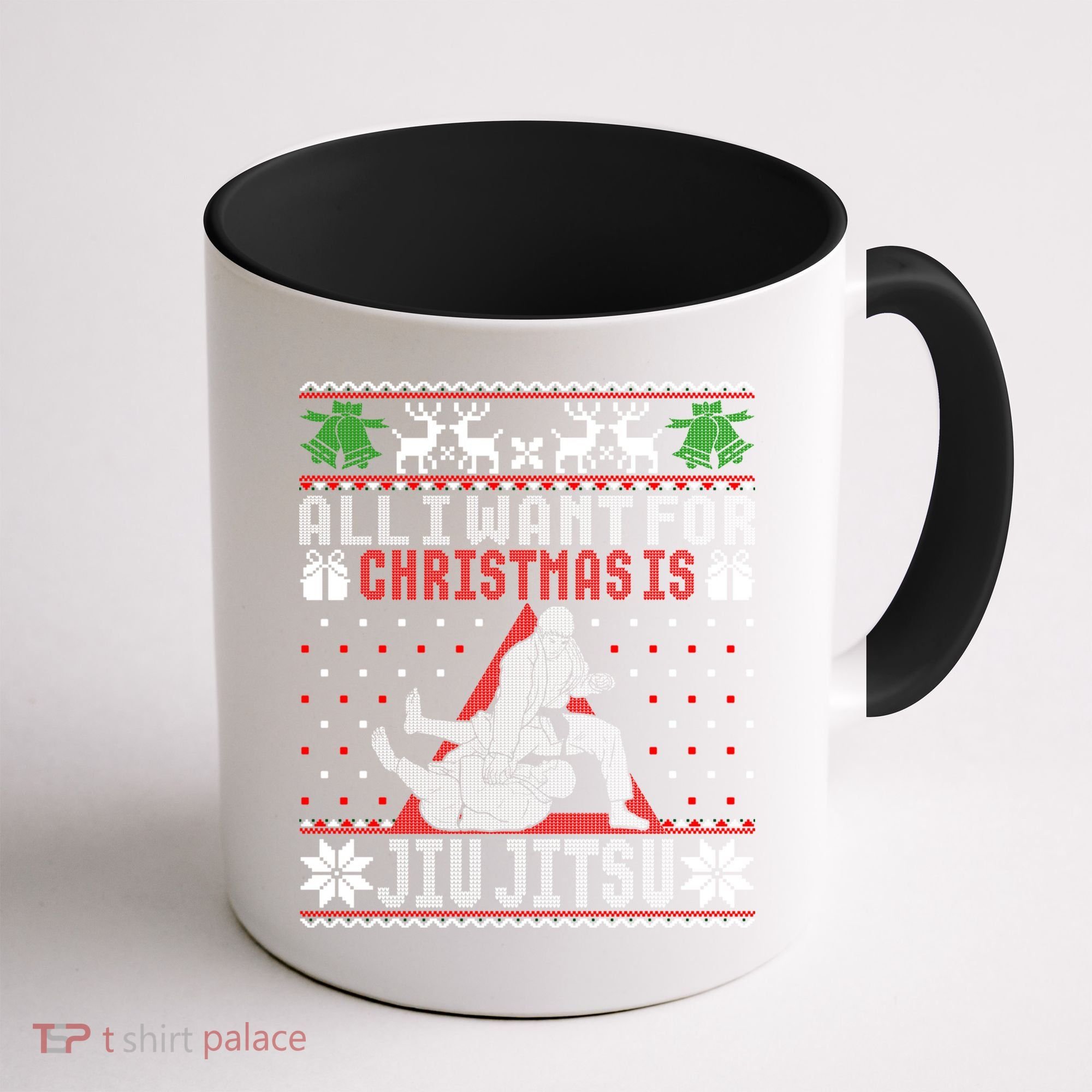 Jiu Jitsu Mma Bjj Ugly Christmas Xmas Gift Sweater Gift Coffee Mug