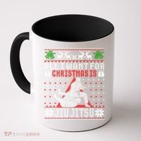 Jiu Jitsu Mma Bjj Ugly Christmas Xmas Gift Sweater Gift Coffee Mug thumb 0