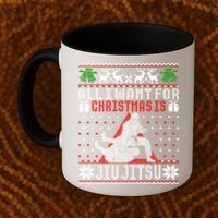 Jiu Jitsu Mma Bjj Ugly Christmas Xmas Gift Sweater Gift Coffee Mug thumb 2