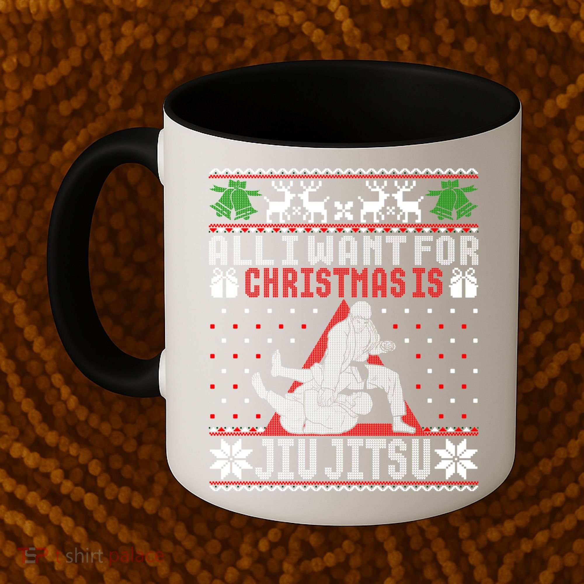 Jiu Jitsu Mma Bjj Ugly Christmas Xmas Gift Sweater Gift Coffee Mug