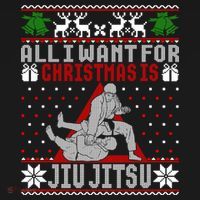 Jiu Jitsu Mma Bjj Ugly Christmas Xmas Gift Sweater Gift Women's Hoodie thumb 2