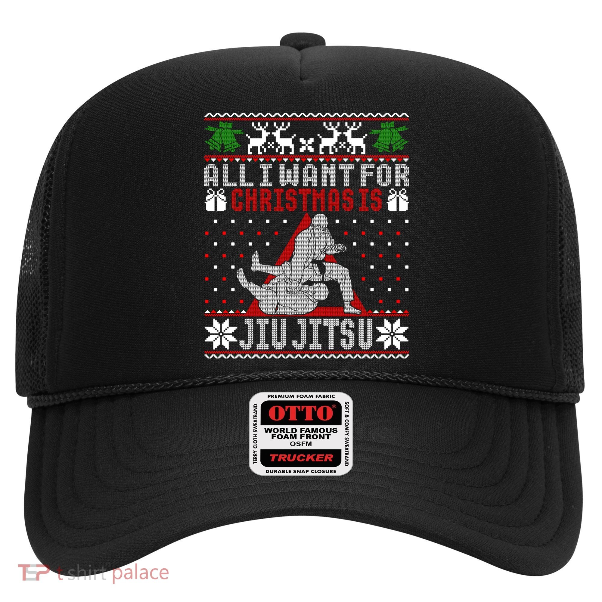 Jiu Jitsu Mma Bjj Ugly Christmas Xmas Gift Sweater Gift Hat