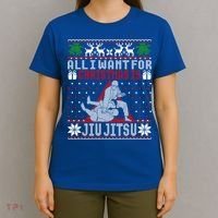 Jiu Jitsu Mma Bjj Ugly Christmas Xmas Gift Sweater Gift T-Shirt thumb 4