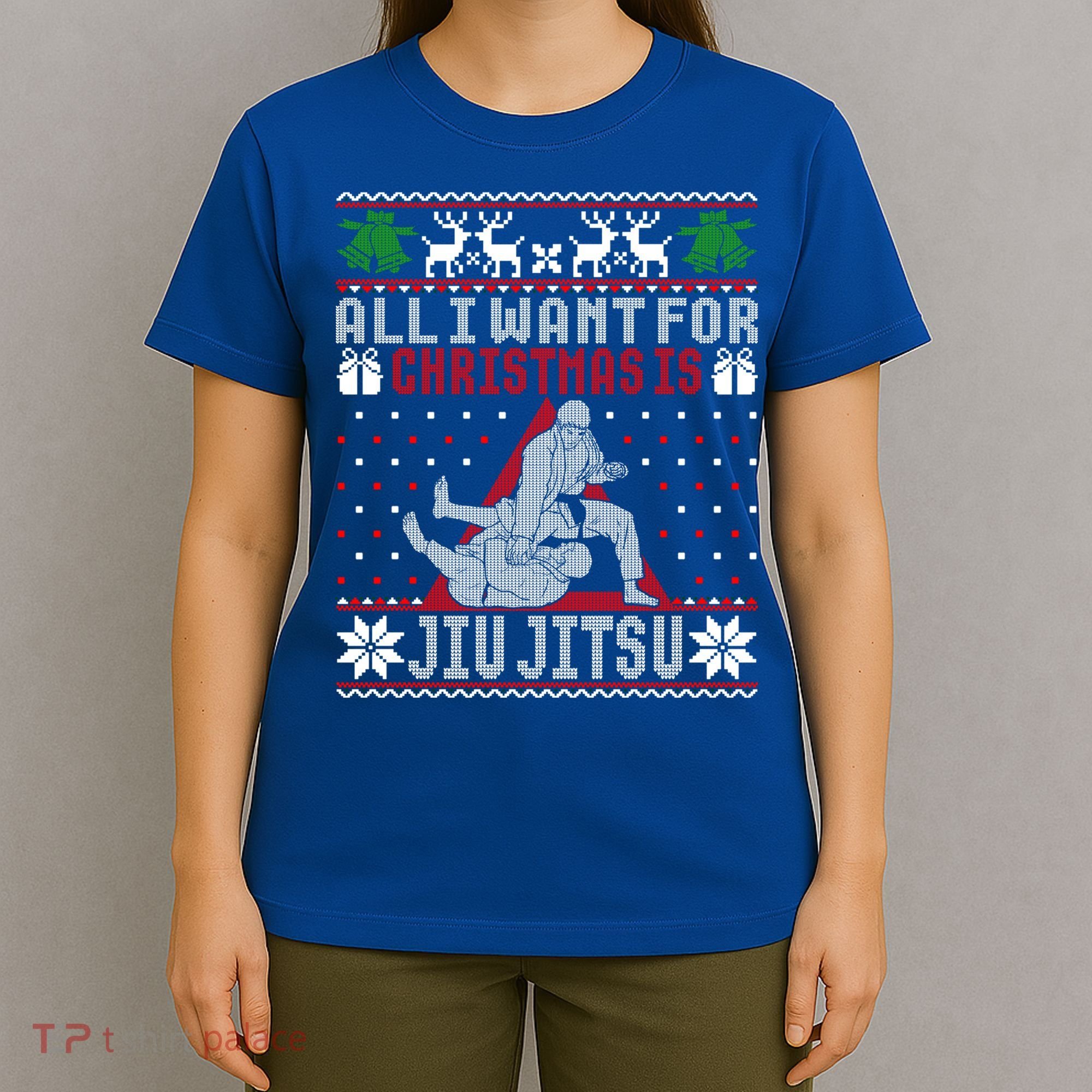 Jiu Jitsu Mma Bjj Ugly Christmas Xmas Gift Sweater Gift T-Shirt
