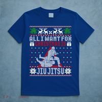 Jiu Jitsu Mma Bjj Ugly Christmas Xmas Gift Sweater Gift T-Shirt thumb 5