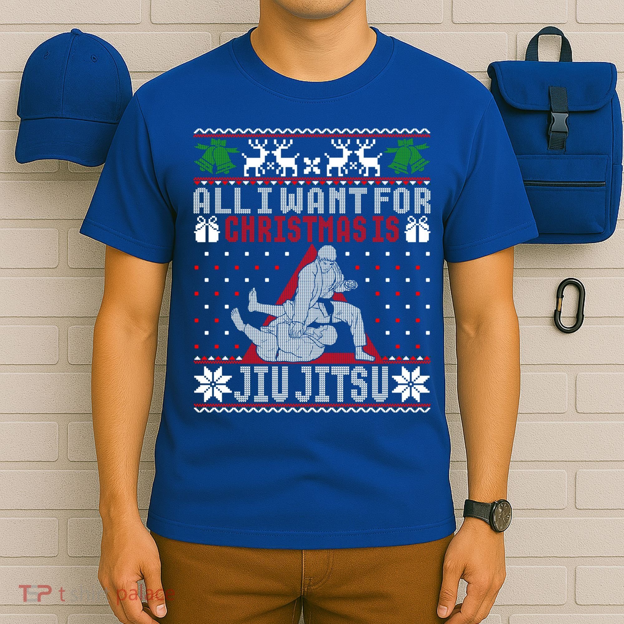 Jiu Jitsu Mma Bjj Ugly Christmas Xmas Gift Sweater Gift T-Shirt